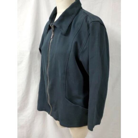 Elisabeth by Liz Claiborne Black Jacket Size 1 1X Full Zip Front Pocke… - Picture 4 of 9